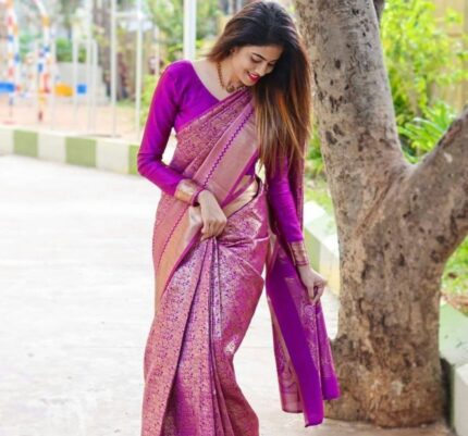 Fabric Printed Half Saree